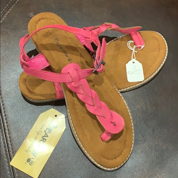 Girls bear paw thong sandals! - Picture 4 of 5